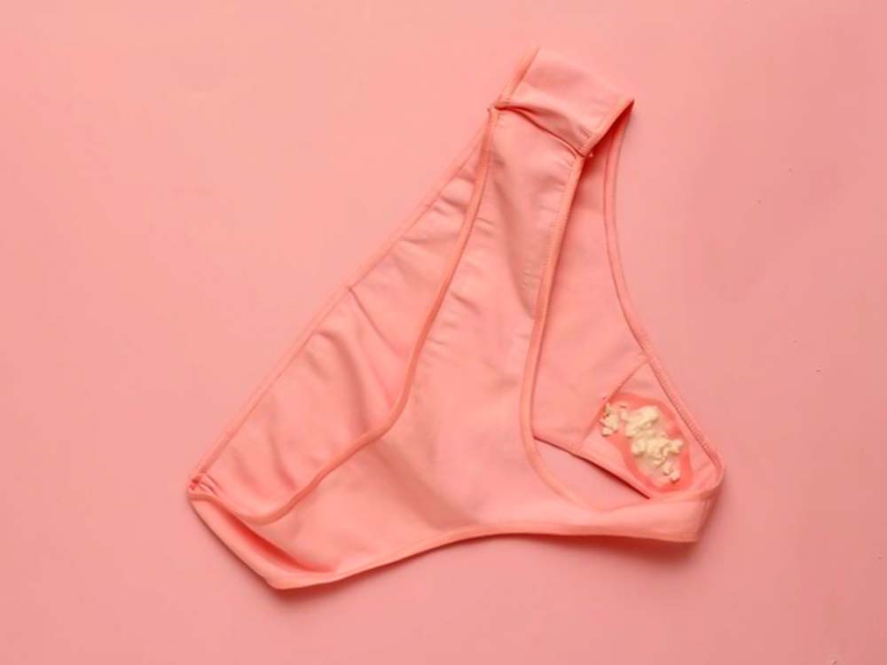 Vaginal discharge on panties