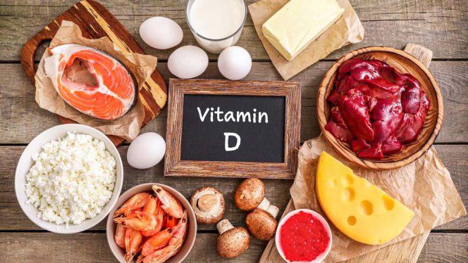 Diet containing vitamin D